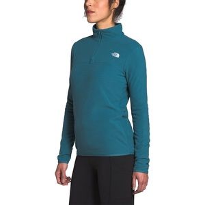 The North Face Teal Half-Zip Fleece Pullover